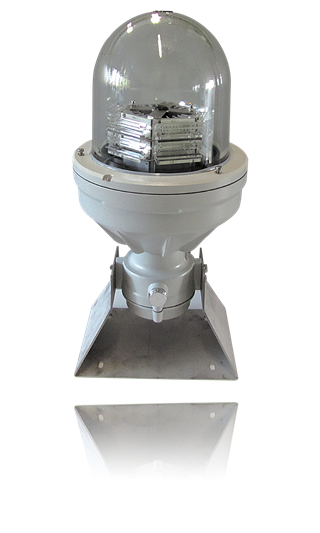 Medium Intensity Obstruction Light (MIOL), multi-LED type, compliant to ICAO Annex 14 Type AB/AC and FAA L-864/865.
MIOL Ex de should be used for structures above 45m height during day and night time, in hazardous areas with presence of potentially explosive gas and dust.