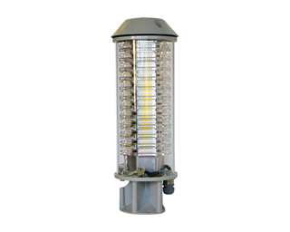 High Intensity Obstruction Light (HIOL) LXS-ROUND (120° or 360°), multi-LED type, compliant to ICAO Annex 14 Type B and FAA L-857.
High intensity lights should be used for structures above 150m height during day and night time.