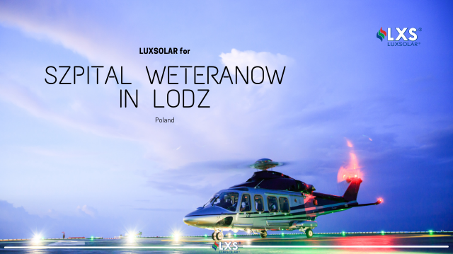 HELICOPTER LANDING AREA SZPITAL WETERANOW IN LODZ