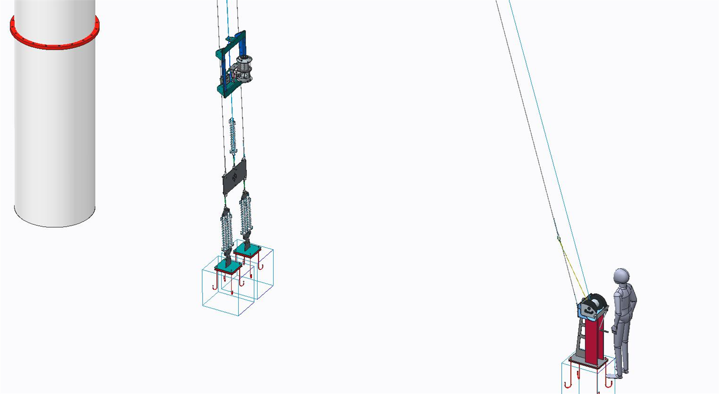 AWL Retractable and lowering systems Rope Lowering System