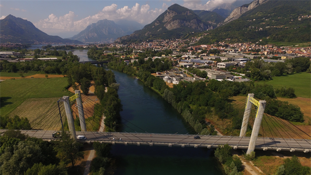 PONTE ADDA CON PANNELLI SOLARI