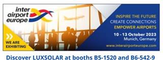 LUXSOLAR will be present at the 24th edition of inter airport Europe, in Munich.