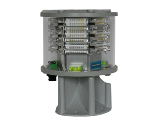 Medium Intensity Obstruction Light (MIOL), multi-LED type, compliant to ICAO Annex 14 Type AB/AC and latest Northern Europe rules for Wind Turbine Generators.