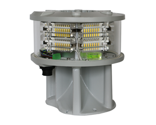 Medium Intensity Obstruction Light, multi-LED type, compliant to ICAO Annex 14 Type A and FAA L-865.
Medium intensity lights should be used for structures above 45m height during day and night time.
